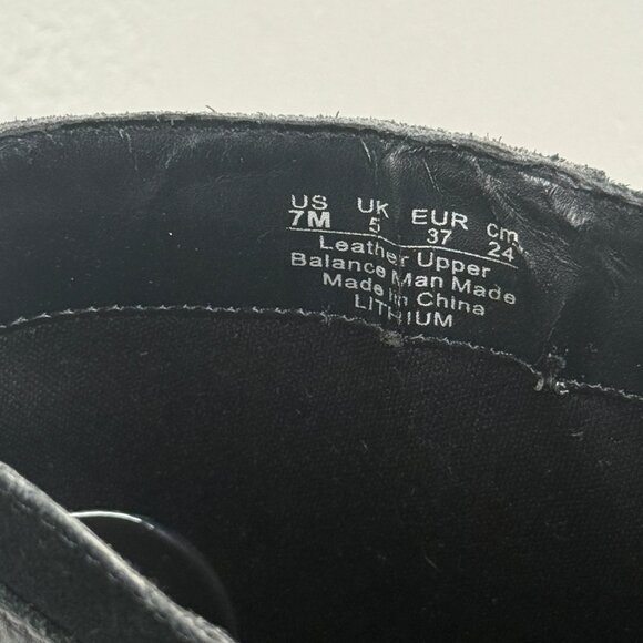 Franco Sarto Lithium Knee High Boots Black Block Heel Leather Zip Size 7M - Picture 13 of 13